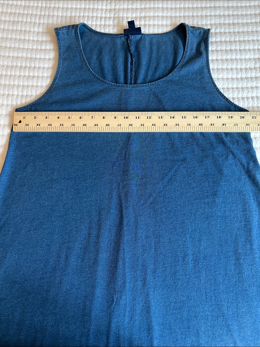 J. Jill Pure Jill Indigo Maxi Dress Chambray Blue - Picture 6 of 7